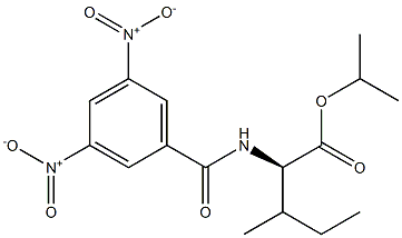 (2R)-2-[(3,5-Dinitrobenzoyl)amino]-3-methylpentanoic acid isopropyl ester Struktur