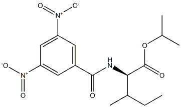 (2R)-2-[(3,5-Dinitrobenzoyl)amino]-3-methylpentanoic acid isopropyl ester Structure