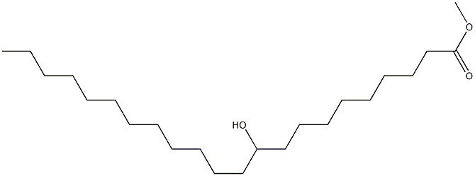 10-ヒドロキシドコサン酸メチル 化学構造式