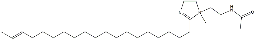 1-[2-(Acetylamino)ethyl]-1-ethyl-2-(17-nonadecenyl)-2-imidazoline-1-ium Structure