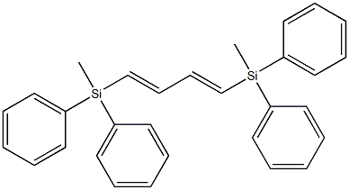 (1E,3E)-1,4-Bis(methyldiphenylsilyl)-1,3-butadiene Struktur