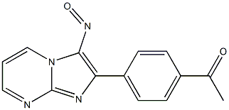 2-(4-Acetylphenyl)-3-nitrosoimidazo[1,2-a]pyrimidine Structure