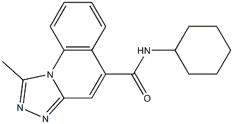 1-Methyl-N-cyclohexyl[1,2,4]triazolo[4,3-a]quinoline-5-carboxamide Structure