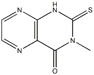 1,2-Dihydro-3-methyl-2-thioxopteridin-4(3H)-one Structure