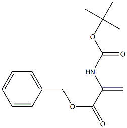 2-[(tert-Butyloxycarbonyl)amino]acrylic acid benzyl ester Struktur