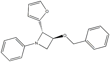 (2S,3S)-3-Benzyloxy-2-(2-furyl)-1-phenylazetidine
