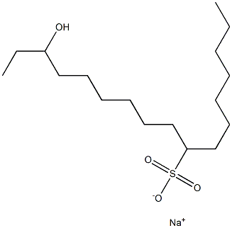 15-Hydroxyheptadecane-8-sulfonic acid sodium salt|