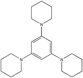 1,3,5-Tripiperidinobenzene Structure