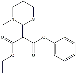 (Z)-2-[(3-Methyl-3,4,5,6-tetrahydro-2H-1,3-thiazin)-2-ylidene]malonic acid 1-phenyl 3-ethyl ester