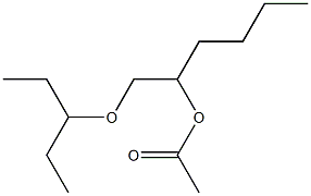 Acetic acid 1-(1-ethylpropoxymethyl)pentyl ester Structure
