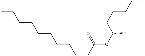 (+)-ウンデカン酸(S)-1-メチルヘキシル 化学構造式