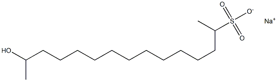 14-Hydroxypentadecane-2-sulfonic acid sodium salt