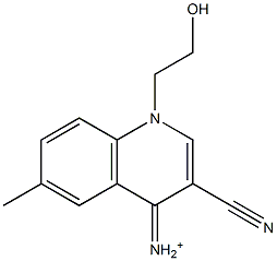 1-(2-Hydroxyethyl)-6-methyl-3-cyano-1,4-dihydroquinolin-4-iminium|