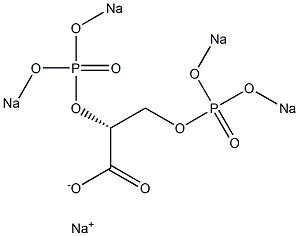 [R,(-)]-2,3-Bis[[di(sodiooxy)phosphinyl]oxy]propionic acid sodium salt Struktur