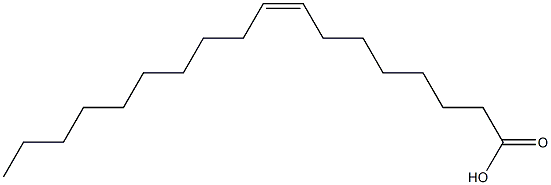 (8Z)-8-Octadecenoic acid Structure