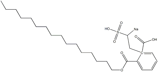 Phthalic acid 1-hexadecyl 2-(2-sodiosulfoethyl) ester Structure