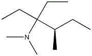 [R,(+)]-1,1-Diethyl-N,N,2-trimethyl-1-butanamine Struktur