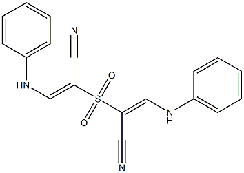 2,2'-Sulfonylbis[(E)-3-phenylaminopropenenitrile]