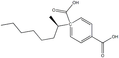 (-)-Terephthalic acid hydrogen 1-[(R)-1-methylheptyl] ester Structure