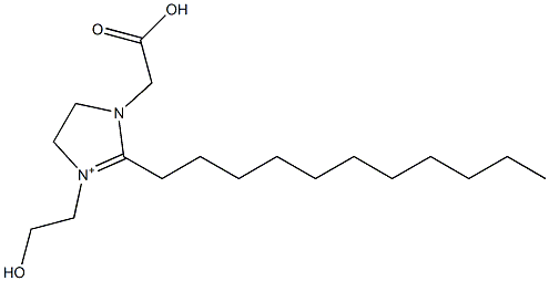 1-(Carboxymethyl)-4,5-dihydro-3-(2-hydroxyethyl)-2-undecyl-1H-imidazol-3-ium 结构式