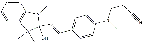 3-[[4-[2-(2-Hydroxy-1,3,3-trimethylindolin-2-yl)vinyl]phenyl](methyl)amino]propanenitrile