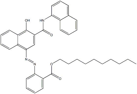 1-Hydroxy-4-[2-(decyloxycarbonyl)phenylazo]-N-(1-naphtyl)-2-naphthamide