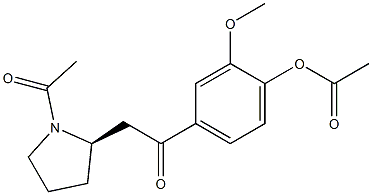 (2R)-1-Acetyl-2-[2-(4-acetyloxy-3-methoxyphenyl)-2-oxoethyl]pyrrolidine