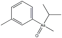 Isopropylmethyl(3-methylphenyl)arsine oxide