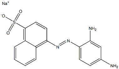 4-[(2,4-Diaminophenyl)azo]naphthalene-1-sulfonic acid sodium salt Structure