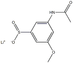 3-(Acetylamino)-5-methoxybenzenesulfinic acid lithium salt
