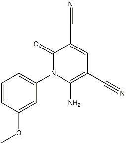 1-(3-Methoxyphenyl)-2-oxo-6-amino-1,2-dihydropyridine-3,5-dicarbonitrile