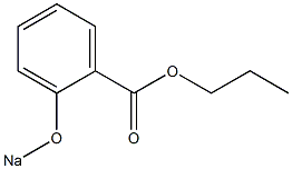 2-(Sodiooxy)benzoic acid propyl ester 结构式