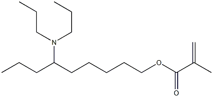 Methacrylic acid 6-(dipropylamino)nonyl ester Struktur