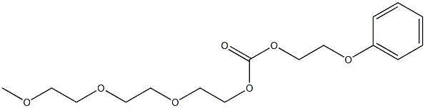 Carbonic acid 2-phenoxyethyl 2-[2-(2-methoxyethoxy)ethoxy]ethyl ester Struktur