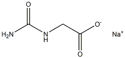 Ureidoacetic acid sodium salt Structure