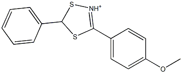 3-(4-Methoxyphenyl)-5-phenyl-1,4,2-dithiazole-2-cation