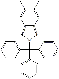 5,6-Dimethyl-2-(triphenylmethyl)-2H-benzotriazole Structure