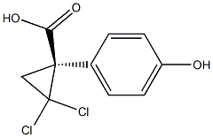 (R)-2,2-Dichloro-1-(4-hydroxyphenyl)cyclopropane-1-carboxylic acid