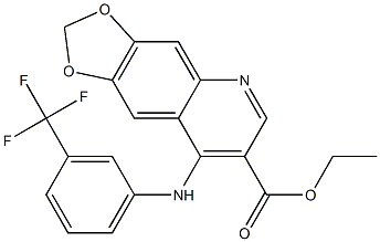 4-[[3-(Trifluoromethyl)phenyl]amino]-6,7-(methylenedioxy)quinoline-3-carboxylic acid ethyl ester