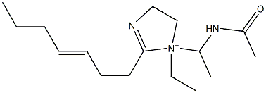 1-[1-(Acetylamino)ethyl]-1-ethyl-2-(3-heptenyl)-2-imidazoline-1-ium