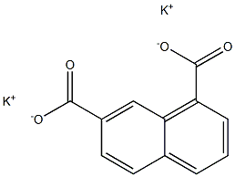 1,7-ナフタレンジカルボン酸ジカリウム 化学構造式