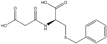 (2S)-3-Benzylthio-2-[(2-carboxyacetyl)amino]propionic acid Struktur