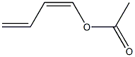 酢酸(1Z)-1,3-ブタジエニル 化学構造式