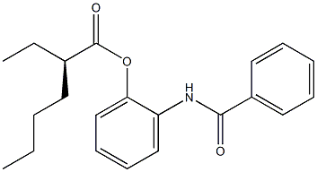[R,(+)]-2-Ethylhexanoic acid 2-(benzoylamino)phenyl ester