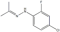 Acetone 2-fluoro-4-chlorophenyl hydrazone Structure