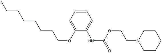 1-[2-[[(2-(Octyloxy)phenyl)amino]carbonyloxy]ethyl]piperidine