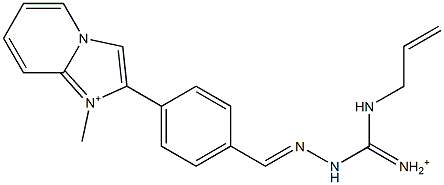 2-[4-[2-[Iminio(2-propenylamino)methyl]hydrazonomethyl]phenyl]-1-methylimidazo[1,2-a]pyridin-1-ium