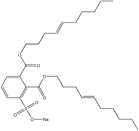 3-(Sodiosulfo)phthalic acid di(4-decenyl) ester
