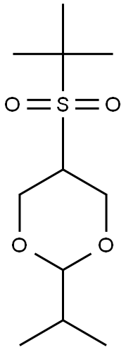 2-Isopropyl-5-(tert-butylsulfonyl)-1,3-dioxane Struktur