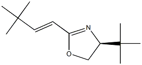 (4S)-4,5-Dihydro-4-tert-butyl-2-[(E)-3,3-dimethyl-1-butenyl]oxazole Struktur